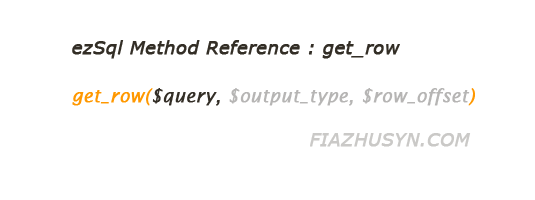 function get_row